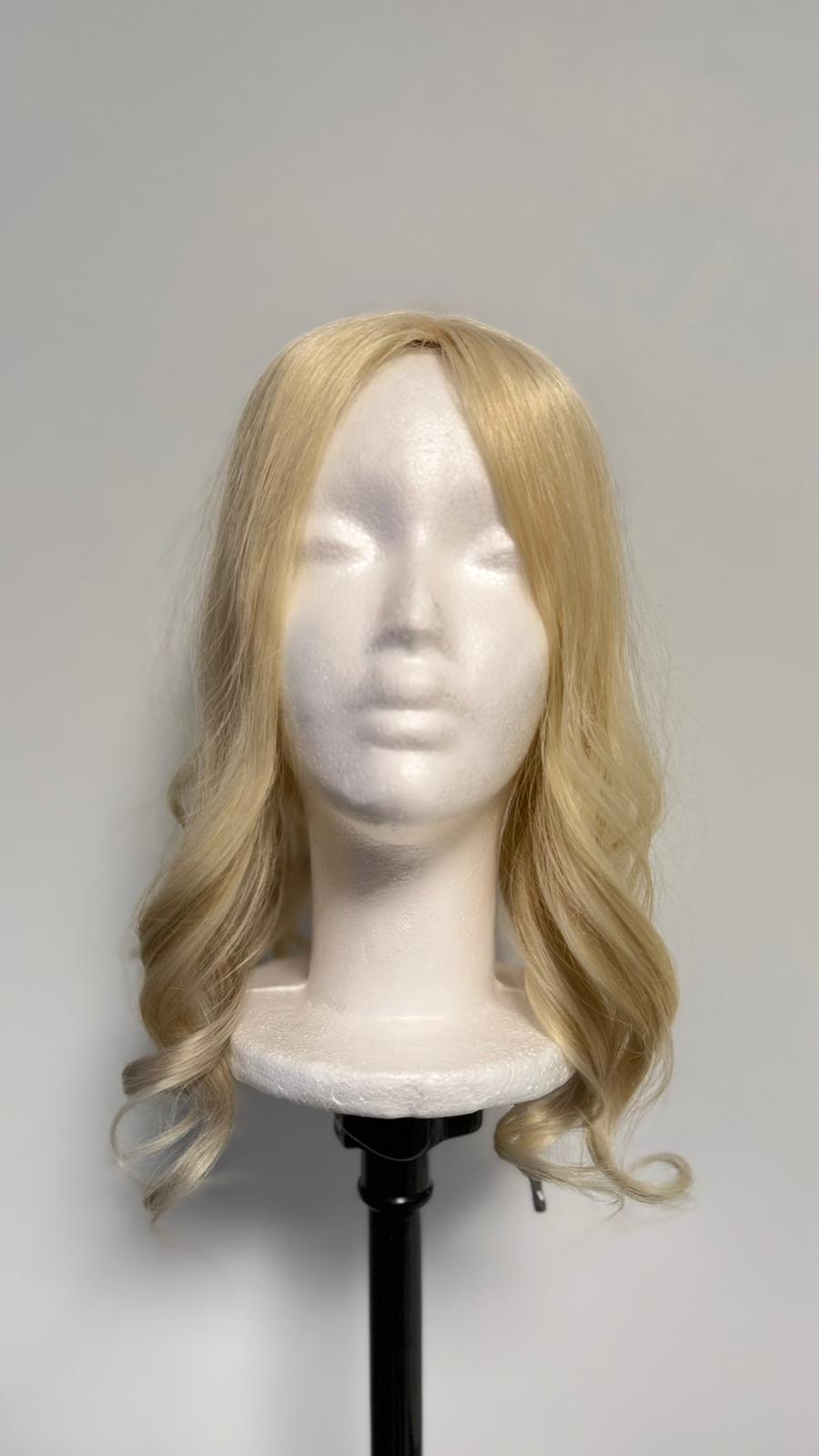 Topper Premium Blond din Păr 100% Natural – Volum Instant și Aspect Natural