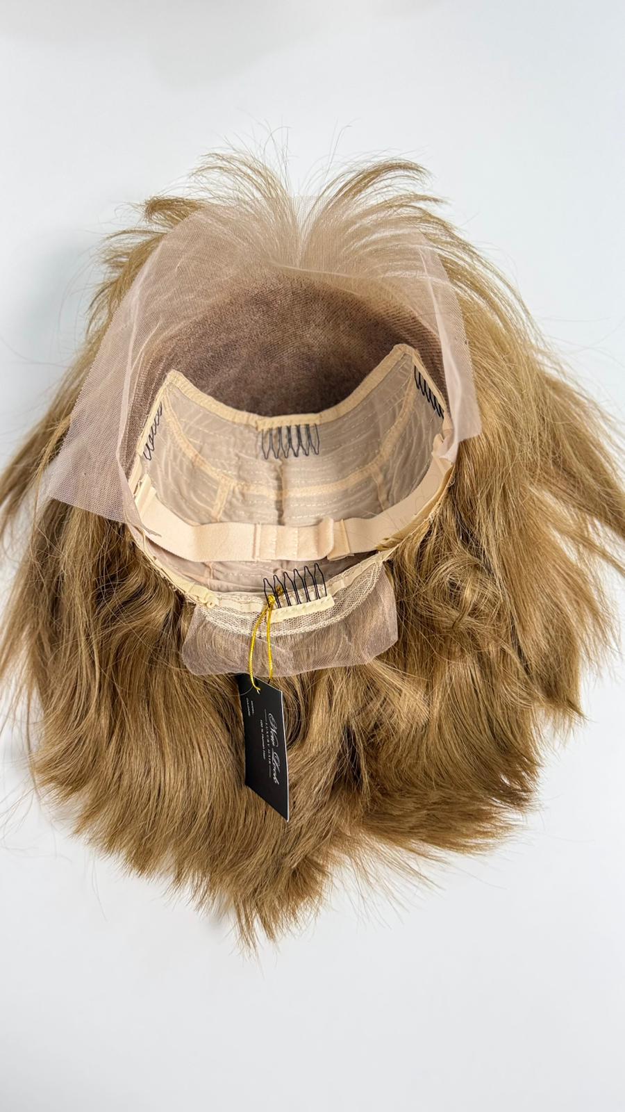 Perucă Premium Păr 100% Natural – Bob Coniac cu Lace Front